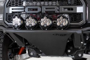 Ford Raptor Front Bumper - Addictive Desert Designs - Pro Add-On Light Hoop - Hammer Black - `17-`20